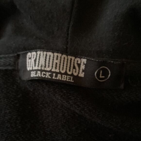 Rare! GRIND HOUSE Black Label - Fashion Designer Hoodie with reflective strips - Picture 6 of 6
